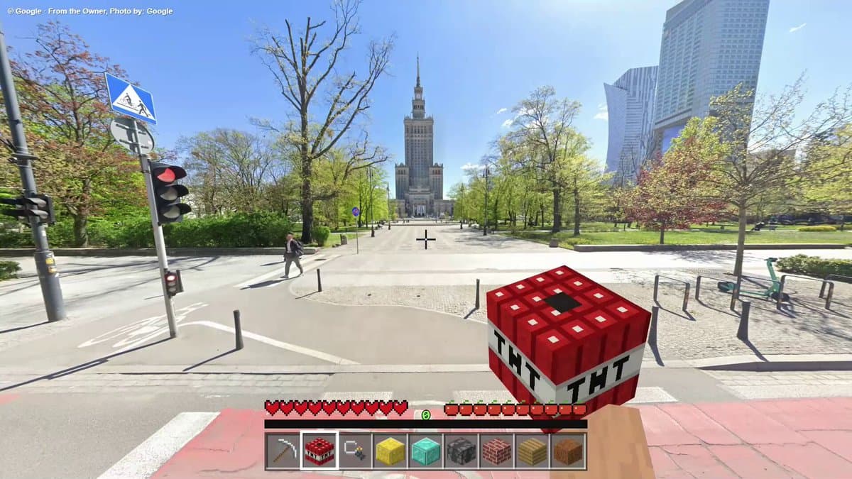 Minecraft 街景动画提示词 提示词示例图