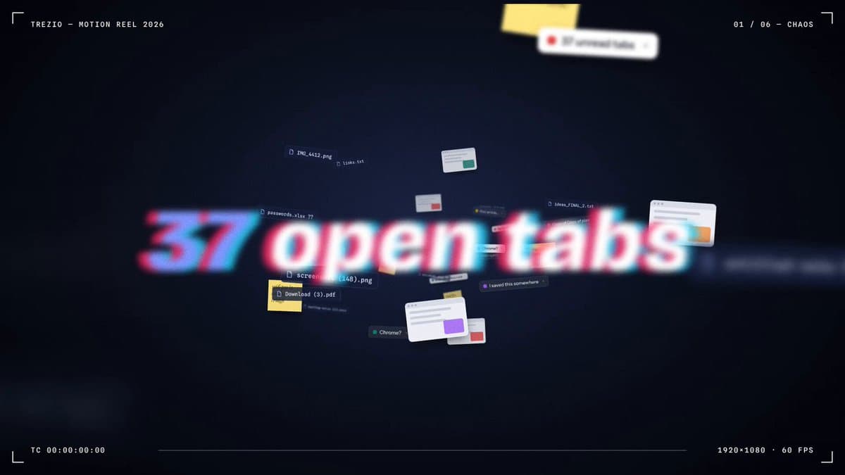 Trezio App Motion Graphics Showreel Prompt 提示词示例图