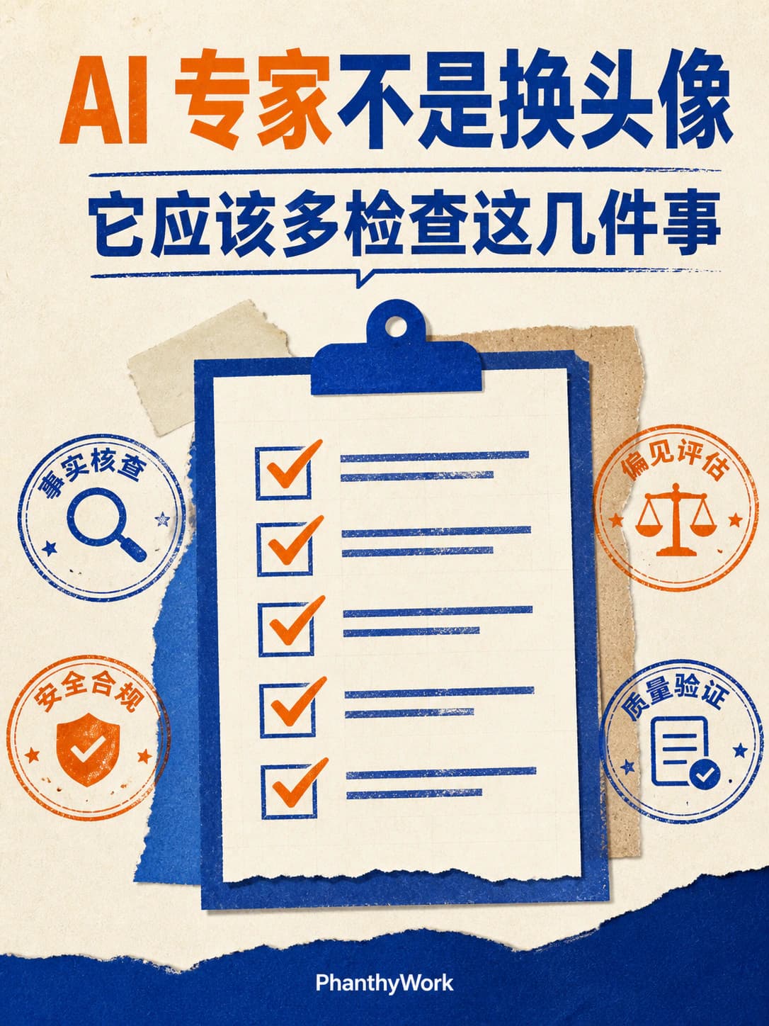 AI 专家不是换头像,它应该多检查这几件事