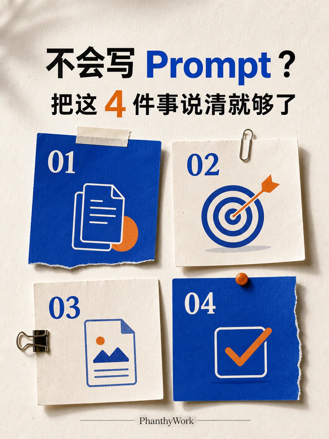 不会写 Prompt?把这 4 件事说清就够了