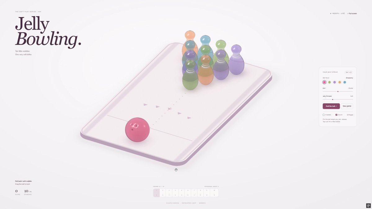 Jelly Bowling 网页游戏 提示词示例图