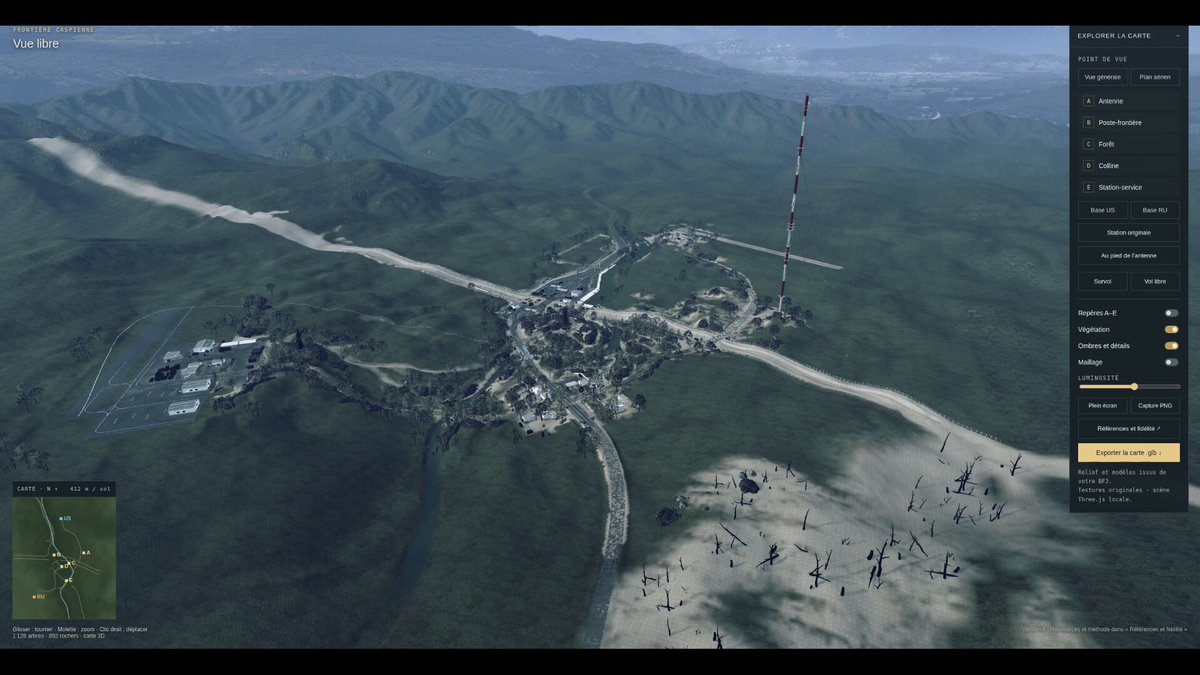 在 Three.js 中进行 3D 地图重建 提示词示例图