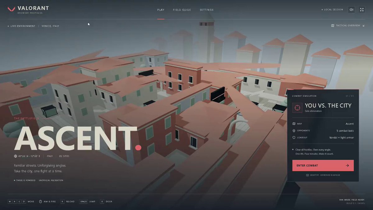 使用 Three.js 复刻 Valorant 游戏地图 提示词示例图