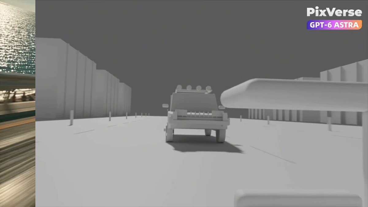 Blender 3D 卡通汽车追逐设计流程 提示词示例图