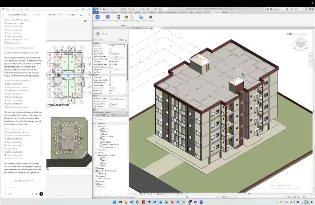 Revit 建筑 BIM 建模 提示词示例图